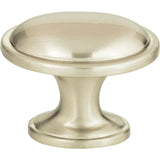 Atlas - Austen Oval Knob 1 5/16 Inch Brushed Nickel - Brushed Nickel