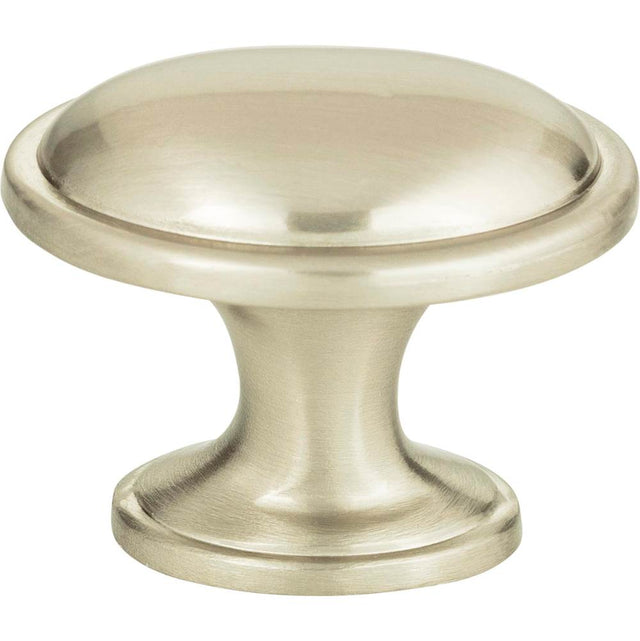 Atlas - Austen Oval Knob 1 5/16 Inch Brushed Nickel - Brushed Nickel