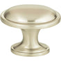 Atlas - Austen Oval Knob 1 5/16 Inch Brushed Nickel - Brushed Nickel