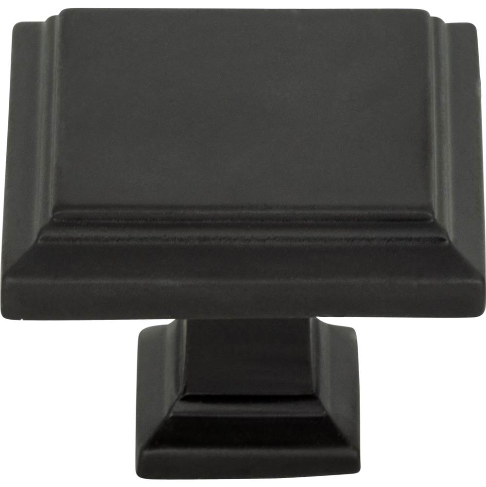 Atlas - Sutton Place Square Knob 1 1/4 Inch Modern Bronze - Modern Bronze