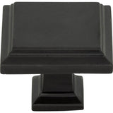 Atlas - Sutton Place Square Knob 1 1/4 Inch Modern Bronze - Modern Bronze