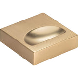 Thin Square Knob 1 1/4 Inch Matte Black