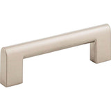 Round Rail Pull 3 3/4 Inch Matte Black