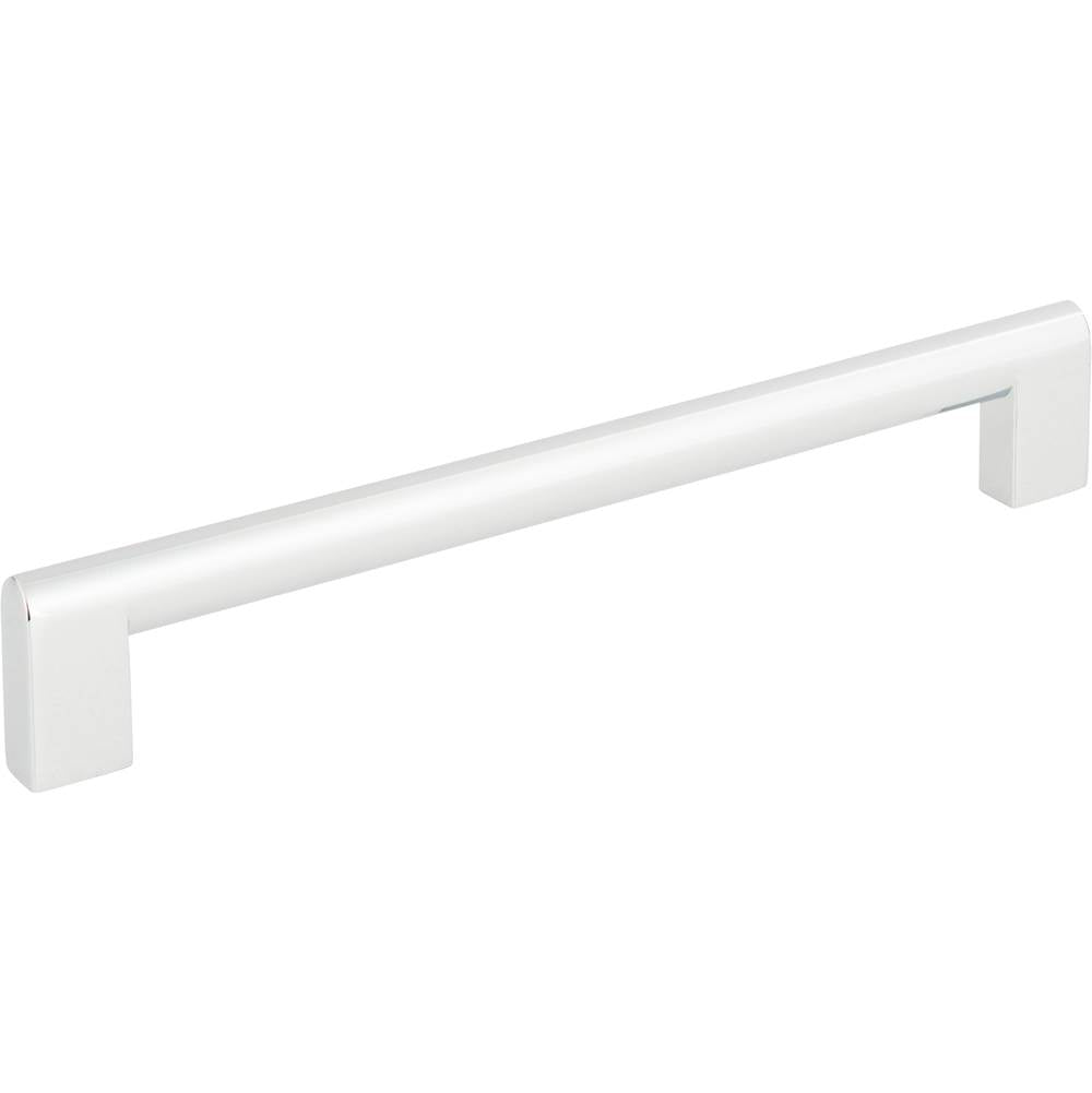Round Rail Pull 7 9/16 Inch Matte Black