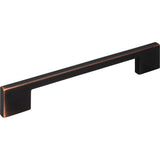 Thin Square Pull 7 9/16 Inch (c-c) Matte Black