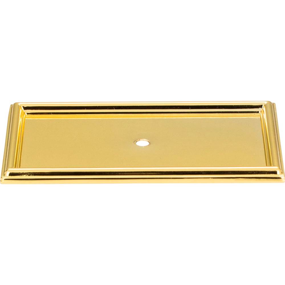 Atlas - Campaign Rope Backplate 3 11/16 Inch Polished Brass - Polished Brass