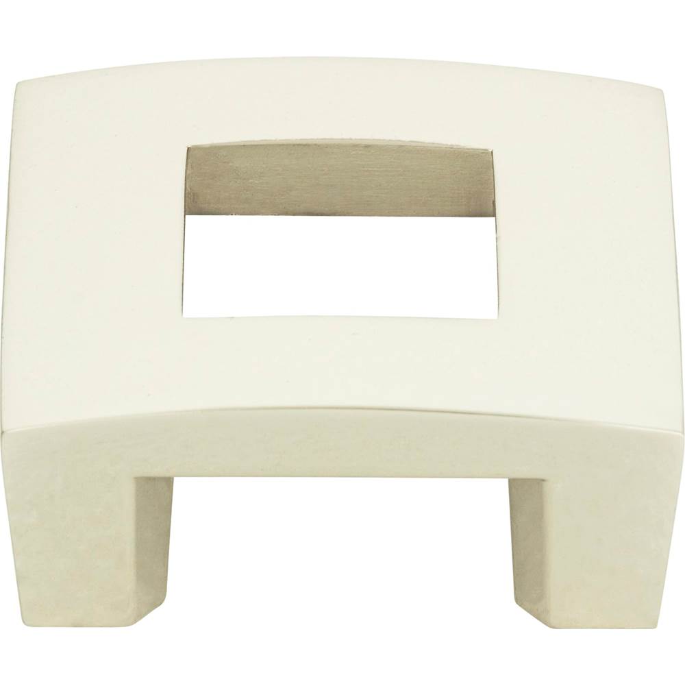 Atlas - Centinel Square Knob 1 1/4 Inch (c-c) Polished Nickel - Polished Nickel