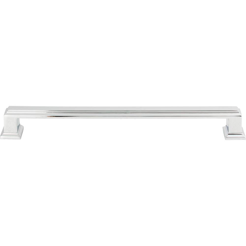 Atlas - Sutton Place Pull 7 9/16 Inch (c-c) Polished Chrome - Polished Chrome