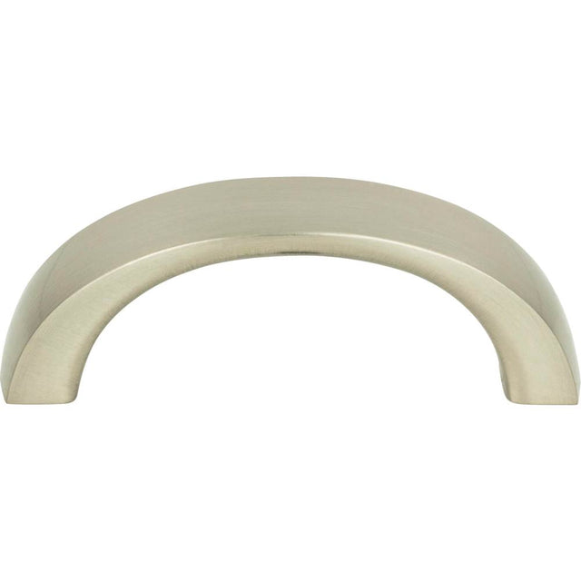Atlas - Tableau Curved Pull 1 13/16 Inch (c-c) Brushed Nickel - Brushed Nickel