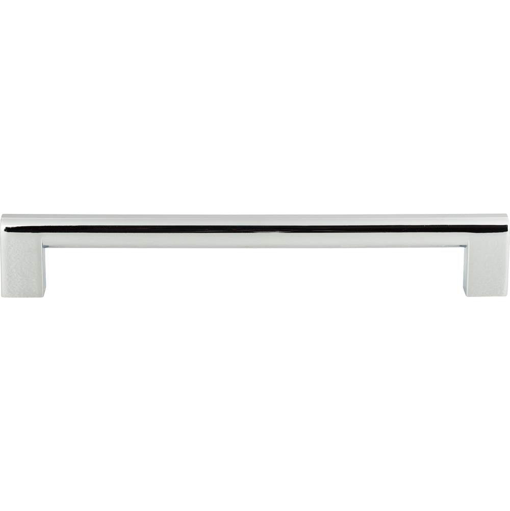 Atlas - Round Rail Pull 7 9/16 Inch (c-c) Polished Chrome - Polished Chrome