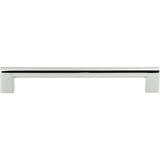 Atlas - Round Rail Pull 7 9/16 Inch (c-c) Polished Chrome - Polished Chrome