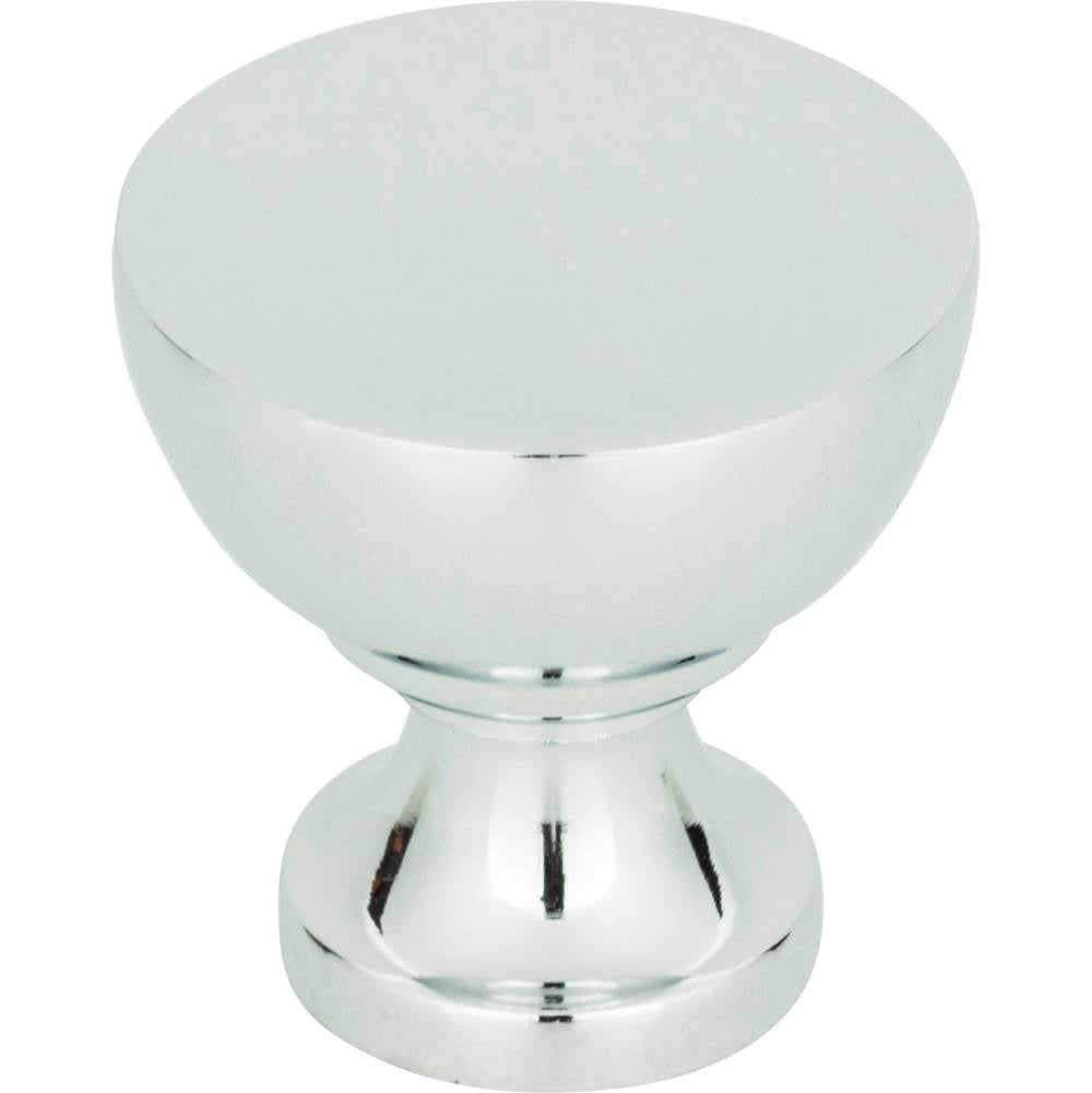 Atlas - Shelley Round Knob 1 1/4 Inch Polished Chrome - Polished Chrome