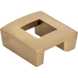 Centinel Square Knob 1 1/4 Inch (c-c) Matte Black