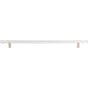 Atlas - Optimism Rail Pull 11 5/16 Inch (c-c) Brushed Nickel - Brushed Nickel
