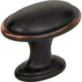 Austen Oval Knob 1 5/16 Inch Brushed Nickel