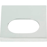 Atlas - Modern Square Edge Tab Pull 1 1/4 Inch (c-c) Polished Chrome - Polished Chrome