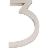 Atlas - Modern Avalon No.3 6 Inch Brushed Nickel - Brushed Nickel