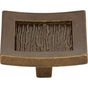 Atlas - Primitive Square Knob 1 1/2 Inch Burnished Bronze - Burnished Bronze