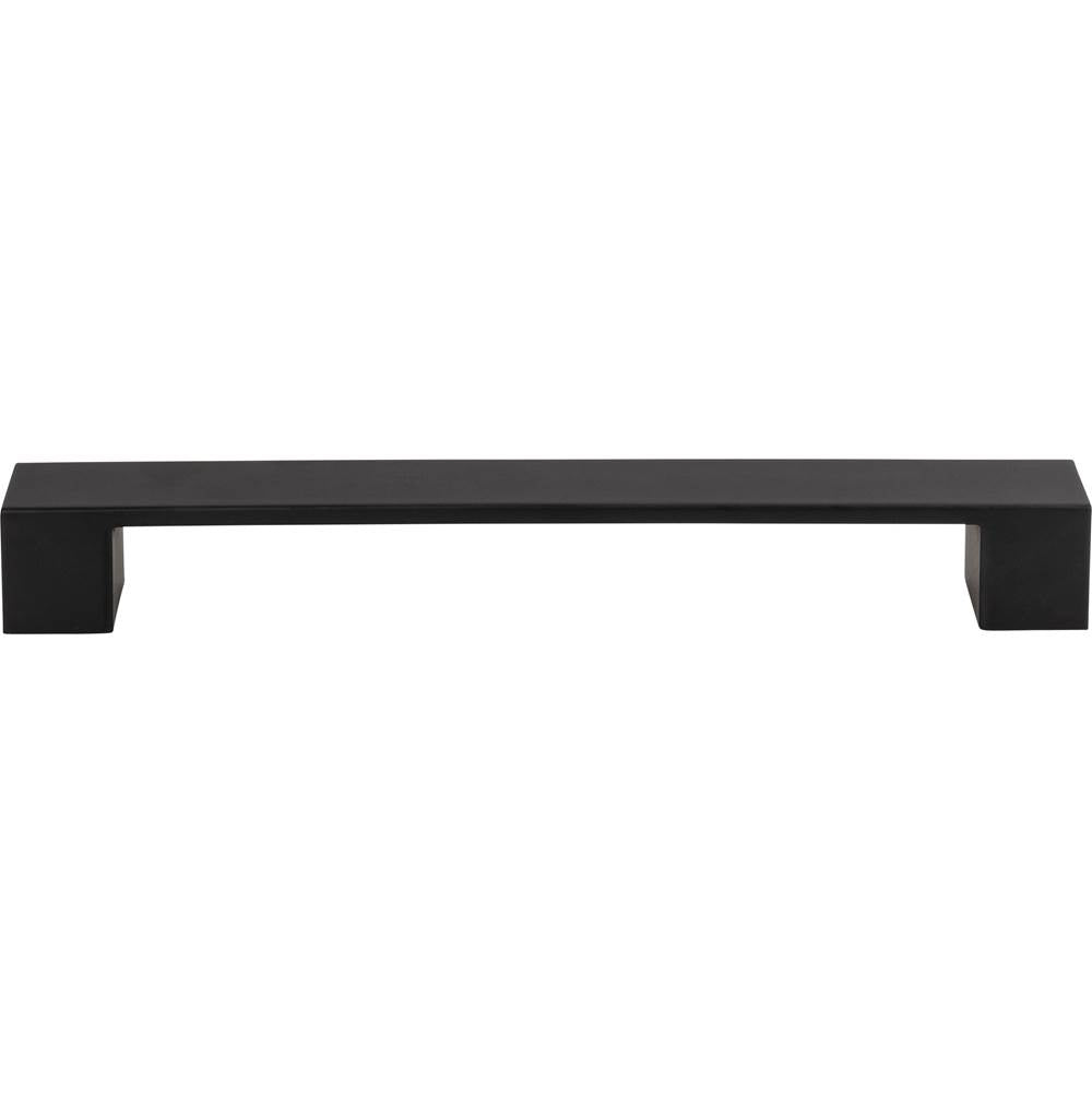 Atlas - Wide Square Pull 7 9/16 Inch (c-c) Matte Black - Matte Black