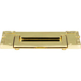 Atlas - Campaign L-Bracket Drop Pull 3 Inch (c-c) Polished Brass - Polished Brass