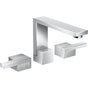 Axor - AXOR Edge Widespread Faucet 130 - Diamond Cut, 1.2 GPM in Chrome - Chrome