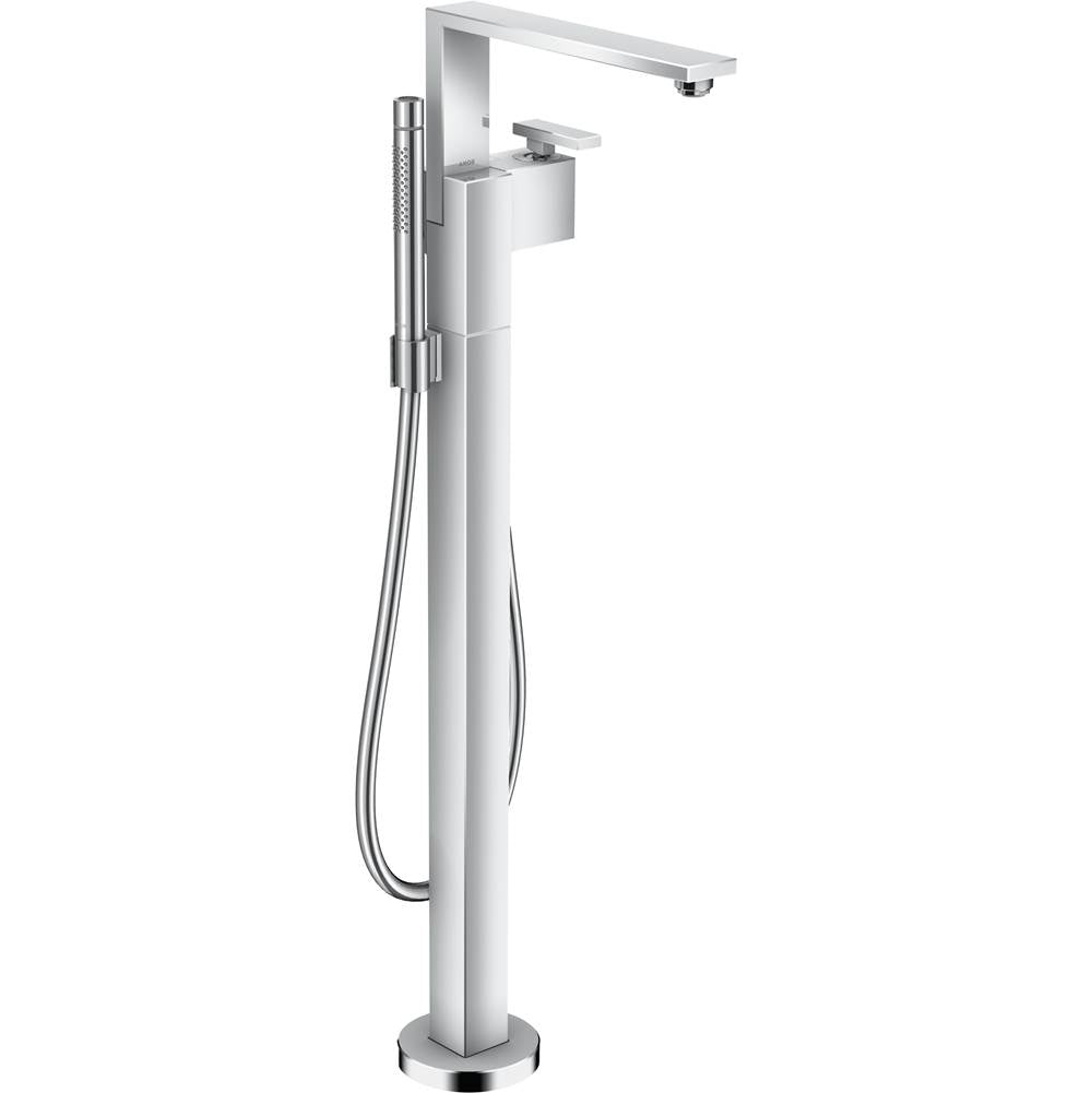 Axor - Edge Freestanding Tub Filler Trim with 1.75 GPM Handshower in Chrome - Chrome