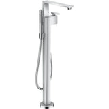Axor - Edge Freestanding Tub Filler Trim with 1.75 GPM Handshower in Chrome - Chrome