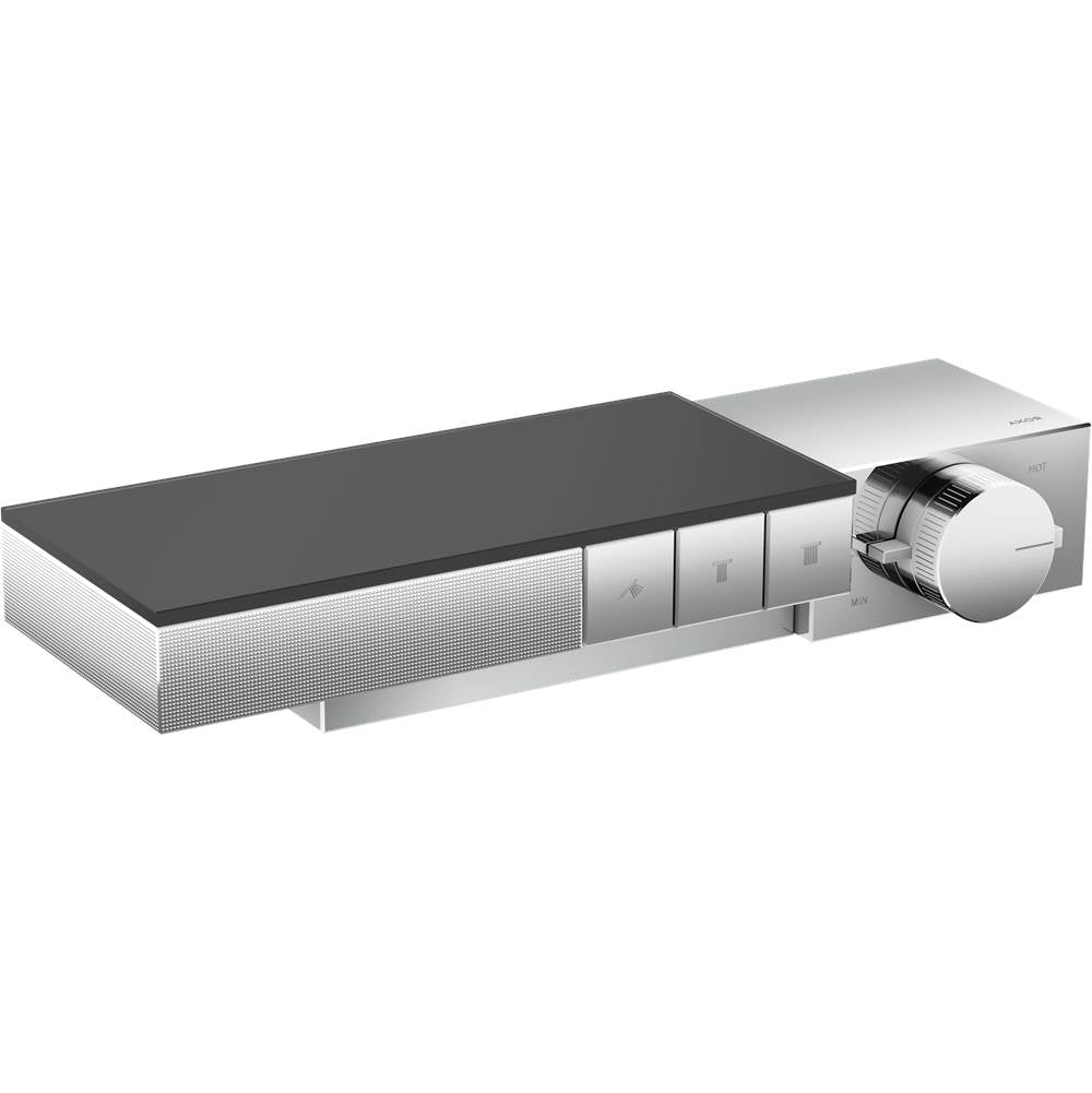 Axor - AXOR Edge Thermostatic Trim for Exposed Installation for 3 Functions - Diamond Cut in Chrome - Chrome