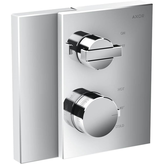 Axor - Edge Thermostatic Trim with Volume Control in Chrome - Chrome