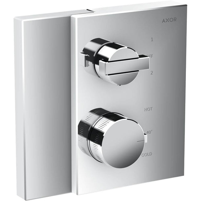Axor - Edge Thermostatic Trim with Volume Control and Diverter in Chrome - Chrome