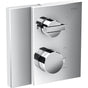 Axor - Edge Thermostatic Trim with Volume Control and Diverter in Chrome - Chrome