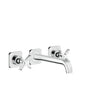 Axor - AXOR Citterio E Wall-Mounted Widespread Faucet Trim, 1.2 GPM in Chrome - Chrome