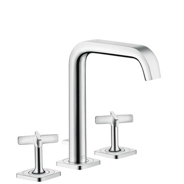 Axor - AXOR Citterio E Widespread Faucet 170 with Pop-Up Drain, 1.2 GPM in Chrome - Chrome