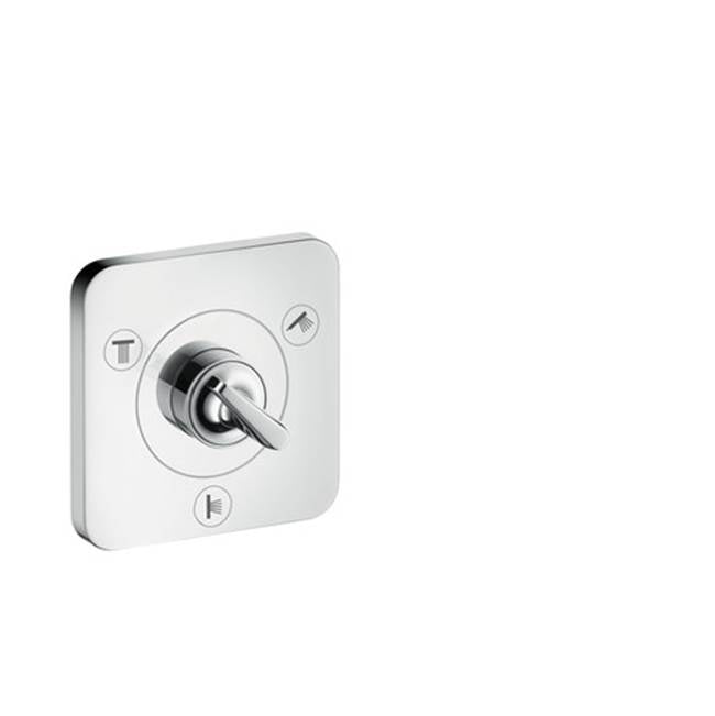 Axor - AXOR Citterio E Diverter Trim Trio/Quattro 5'' x 5'' in Chrome - Chrome