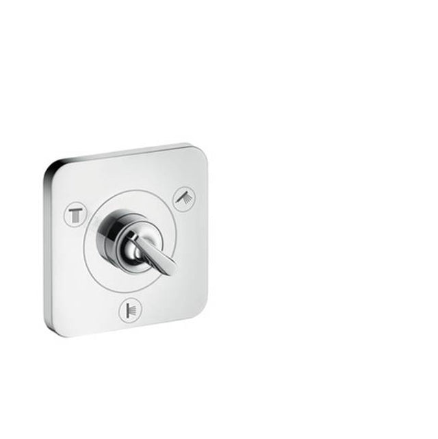 Axor - AXOR Citterio E Diverter Trim Trio/Quattro 5'' x 5'' in Chrome - Chrome