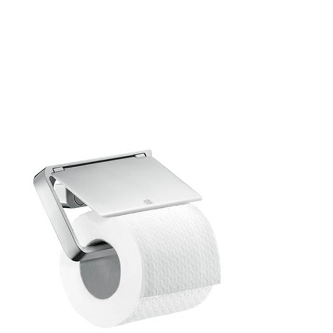 Axor - AXOR Universal SoftSquare Toilet Paper Holder with Cover in Chrome - Chrome