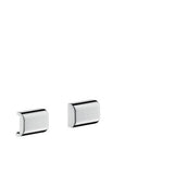 Axor - AXOR Universal SoftSquare Cover for Rail (2 Pieces) in Chrome - Chrome