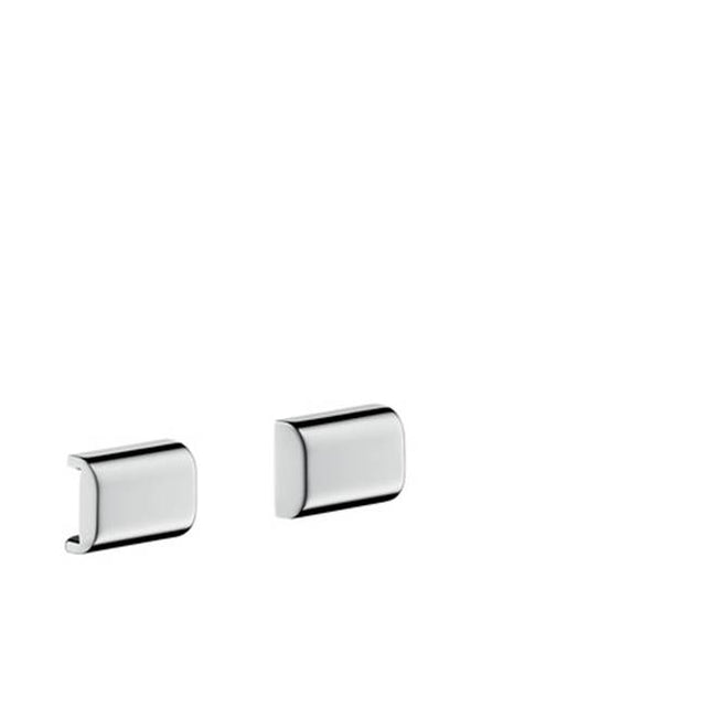 Axor - AXOR Universal SoftSquare Cover for Rail (2 Pieces) in Chrome - Chrome