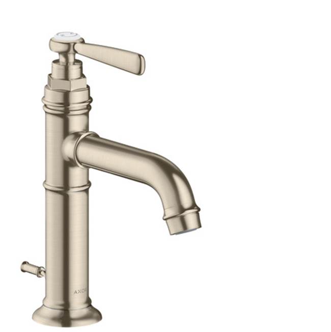 Axor - AXOR Montreux Single-Hole Faucet 100 with Pop-Up Drain, 1.2 GPM in Brushed Nickel - Brushed Nickel