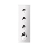 Axor - AXOR ShowerSolutions Thermostatic Module Trim 15'' x 5'' for 3 Functions in Chrome - Chrome