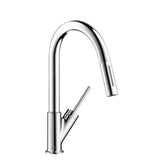 Axor - AXOR Starck Prep Kitchen Faucet 2-Spray Pull-Down, 1.75 GPM in Chrome - Chrome