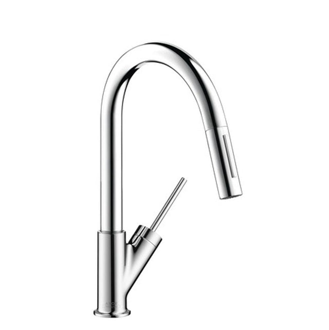 Axor - AXOR Starck Prep Kitchen Faucet 2-Spray Pull-Down, 1.75 GPM in Chrome - Chrome