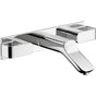 Axor - AXOR Urquiola Wall-Mounted Widespread Faucet Trim with Base Plate, 1.2 GPM in Chrome - Chrome