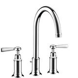 Axor - AXOR Montreux Widespread Faucet 180 with Lever Handles and Pop-Up Drain, 1.2 GPM in Chrome - Chrome