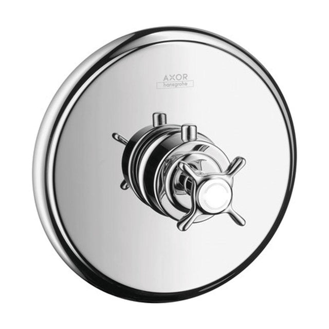 Axor - AXOR Montreux Thermostatic Trim with Cross Handle in Chrome - Chrome