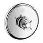Axor - AXOR Montreux Thermostatic Trim with Cross Handle in Chrome - Chrome