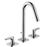Axor - AXOR Citterio M Widespread Faucet 160 with Pop-Up Drain, 1.2 GPM in Chrome - Chrome