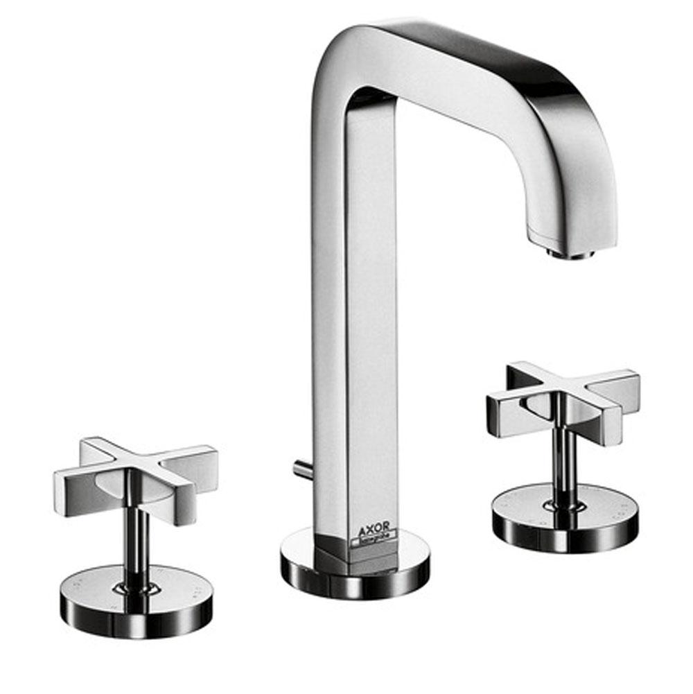 Axor - AXOR Citterio Widespread Faucet 170 with Cross Handles and Pop-Up Drain, 1.2 GPM in Chrome - Chrome