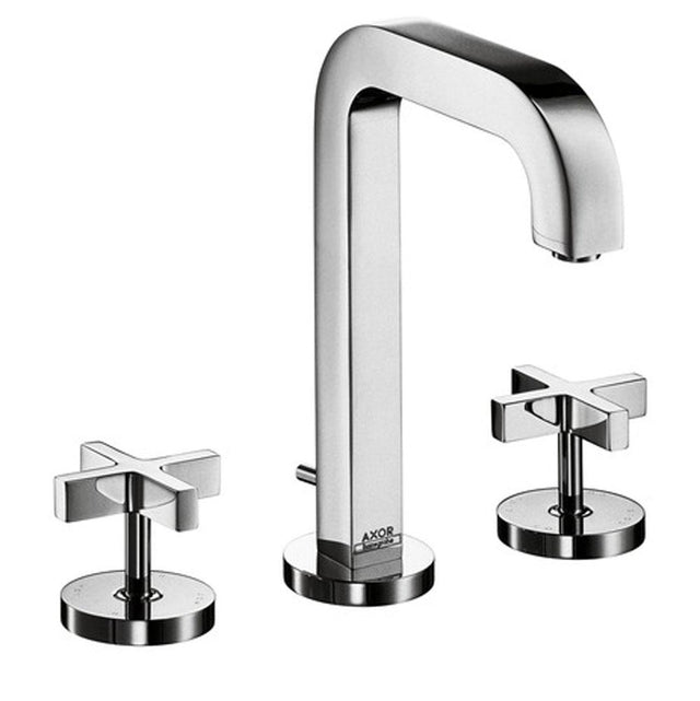 Axor - AXOR Citterio Widespread Faucet 170 with Cross Handles and Pop-Up Drain, 1.2 GPM in Chrome - Chrome