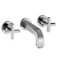 Axor - AXOR Citterio Wall-Mounted Widespread Faucet with Cross Handles, 1.2 GPM in Chrome - Chrome